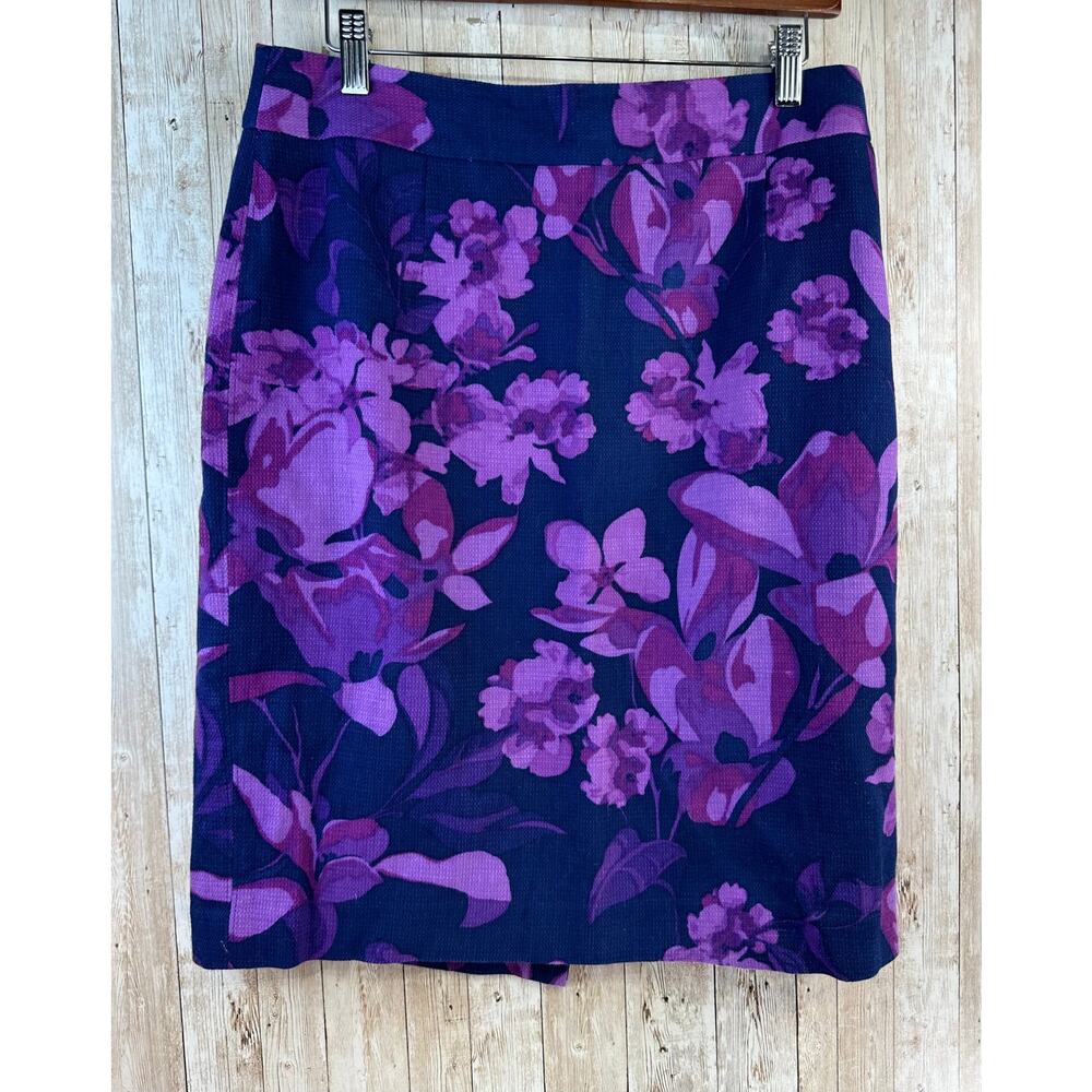 Banana Republic Purple Floral Mini Skirt